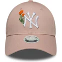epci-curbata-roz-reglabila-9forty-beaded-de-new-york-yankees-mlb-de-new-era