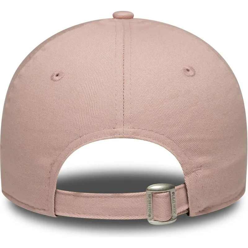 verstellbare-rosa-damenkappe-mit-gebogenem-schirm-9forty-beaded-new-york-yankees-mlb-von-new-era