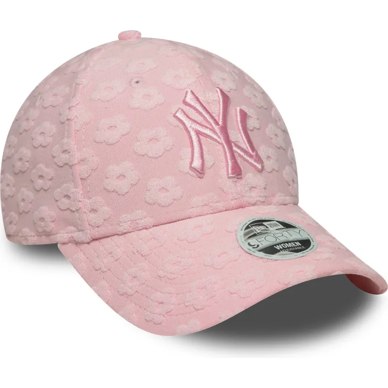 epci-curbata-roz-reglabila-9forty-floral-towelling-de-new-york-yankees-mlb-de-new-era