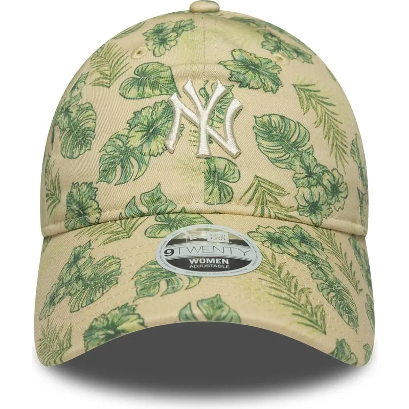 epci-curbata-bej-reglabila-9twenty-all-over-print-tropical-de-new-york-yankees-mlb-de-new-era