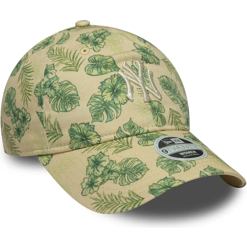 epci-curbata-bej-reglabila-9twenty-all-over-print-tropical-de-new-york-yankees-mlb-de-new-era