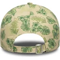 new-era-curved-brim-women-9twenty-all-over-print-tropical-new-york-yankees-mlb-beige-adjustable-cap