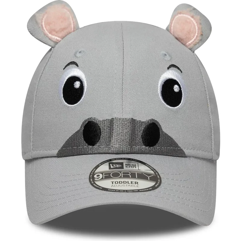 9forty-new-era-verstellbare-graue-kinderkappe-mit-gebogenem-schirm-animal