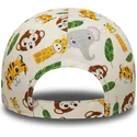 casquette-courbee-beige-ajustable-pour-enfant-9forty-all-over-print-safari-new-era