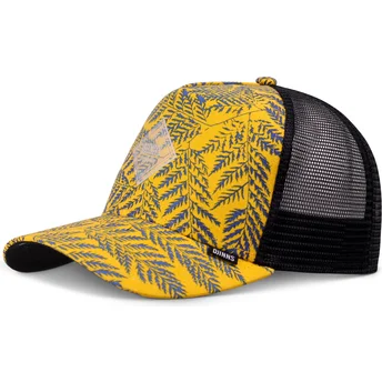 Cappellino trucker giallo e nero HFT Fern di Djinns