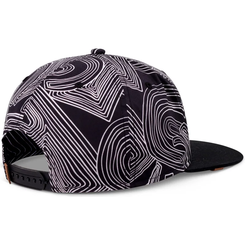 snapback-nero-a-visiera-piatta-ma-pattern-di-djinns
