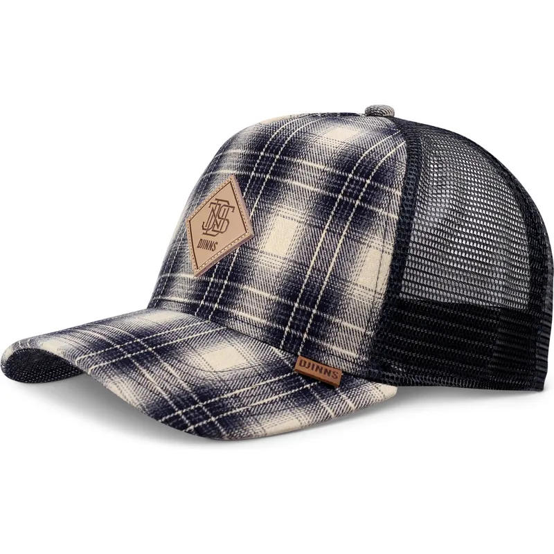 djinns-check-hft-denim-wishy-trucker-cap-blau