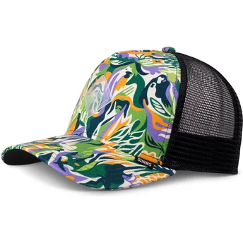Cappellino trucker multicolore HFT Hawaiian Animals di Djinns