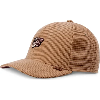 Cappellino curvo marrone snapback TrueFit Hat Nut Waffle di Djinns