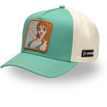 Czapka z daszkiem niebiesko-biała snapback Nami OP5 NAM One Piece od Capslab