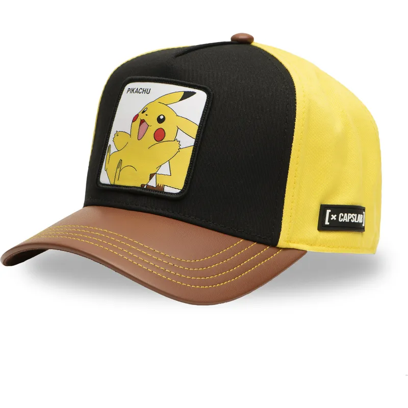czapka-z-daszkiem-czarna-zolta-i-brazowa-snapback-pikachu-pmk6-pik-pokemon-od-capslab