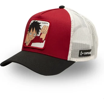 Trucker-Cap rot, weiß und schwarz Monkey D. Luffy OP5 RED One Piece von Capslab