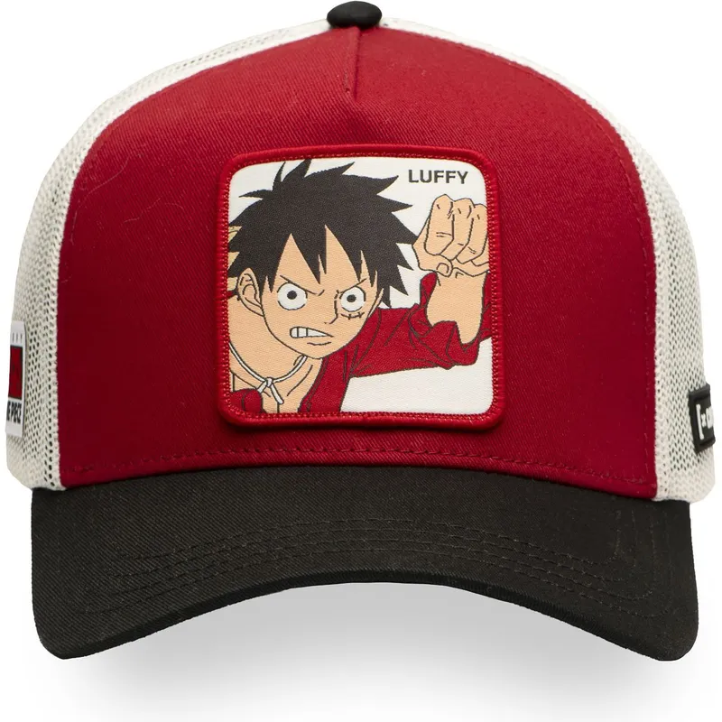 trucker-cap-rot-weiss-und-schwarz-monkey-d-luffy-op5-red-one-piece-von-capslab