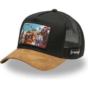 Capslab Cappello trucker nero e marrone Jinchūriki JIN Naruto