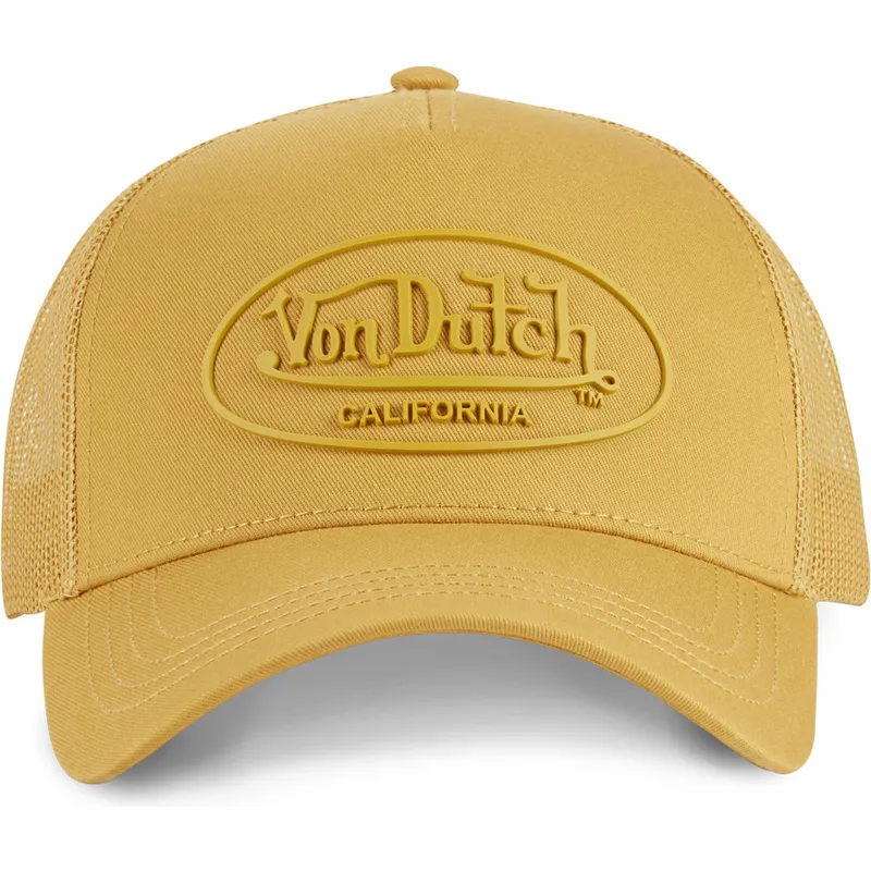 cap-curbata-yellow-snapback-de-von-dutch