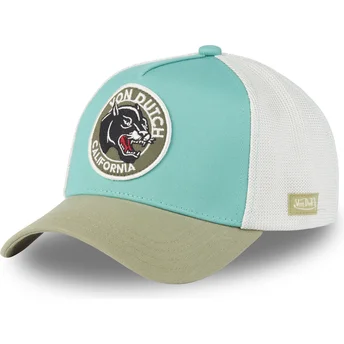 Von Dutch WILD04 blå och grön truckerkeps