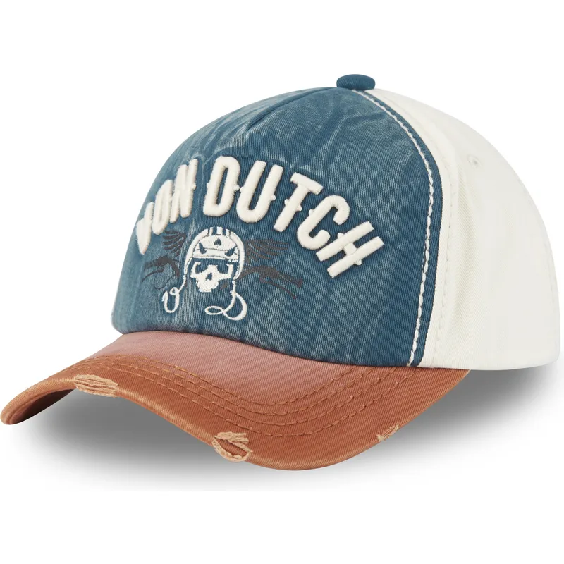 snapback-multicolore-con-visiera-curva-xavier02-di-von-dutch
