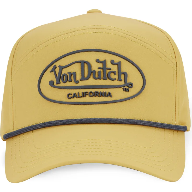 gelbe-verstellbare-curved-cap-cord05-von-von-dutch