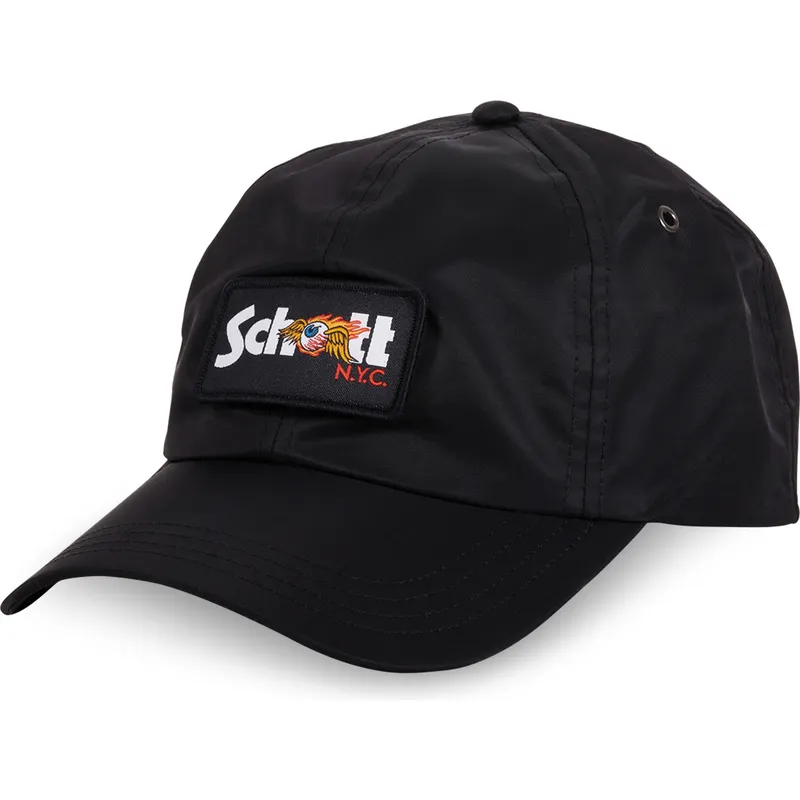 verstellbare-schwarze-curved-cap-jet-nr-von-von-dutch-x-schott-nyc