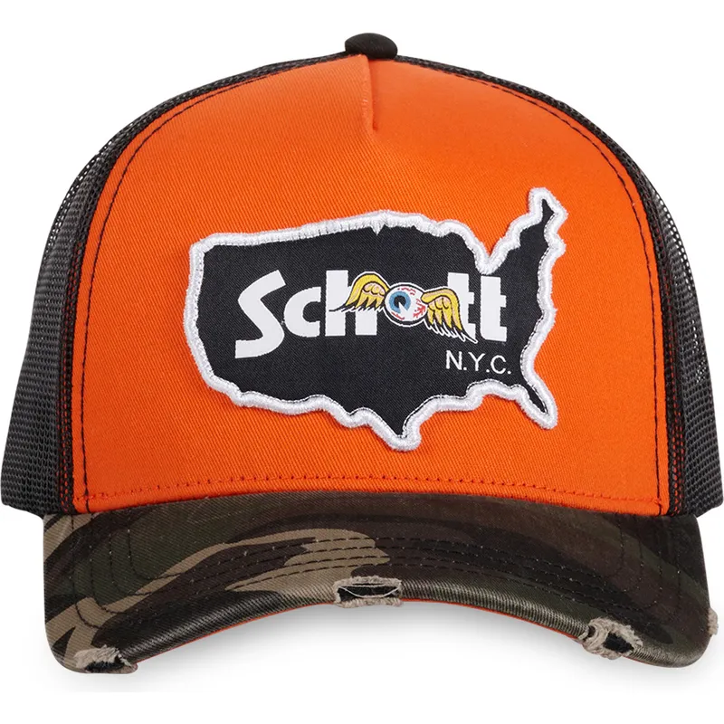 cap-curbata-orange-snapback-de-von-dutch