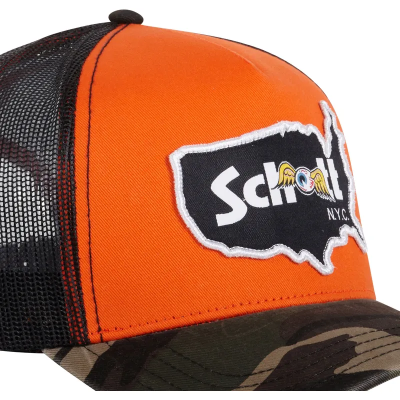 cap-curbata-orange-snapback-de-von-dutch