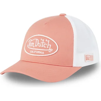 Von Dutch LOF B25 Pink and White Adjustable Trucker Hat