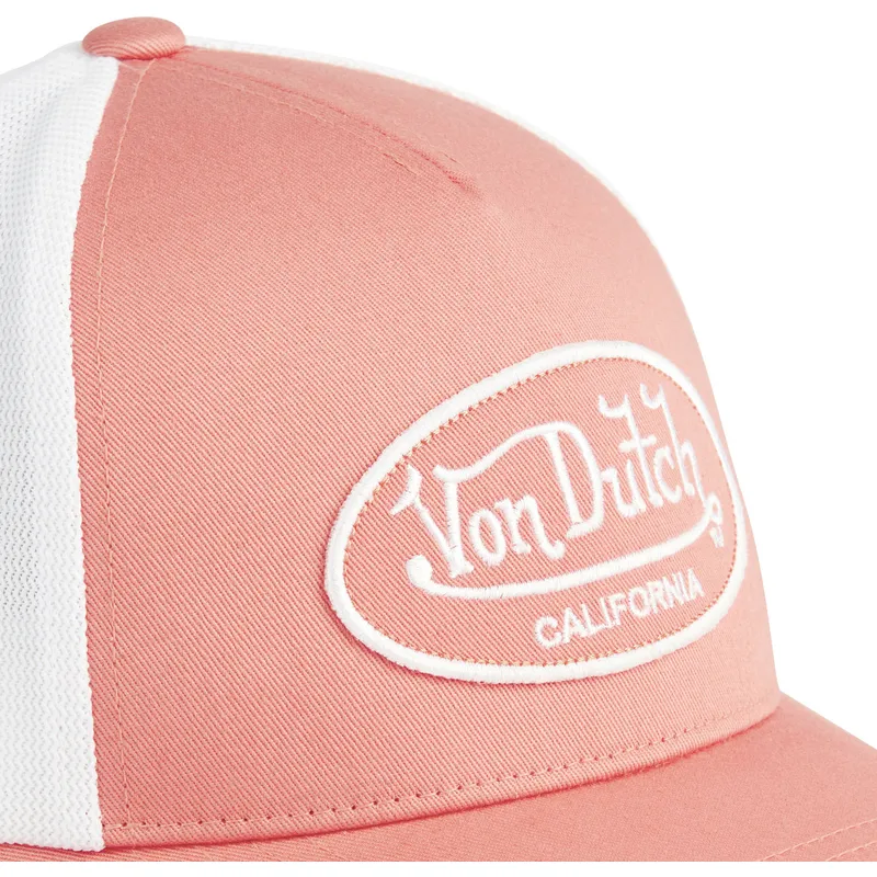 justerbar-rosa-och-vit-trucker-keps-lof-b25-fran-von-dutch