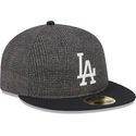cappello-piatto-nero-aderente-59fifty-day-retro-crown-dei-los-angeles-dodgers-mlb-di-new-era