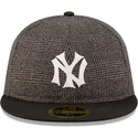 epci-plata-negru-fitted-59fifty-day-retro-crown-de-new-york-yankees-mlb-de-new-era