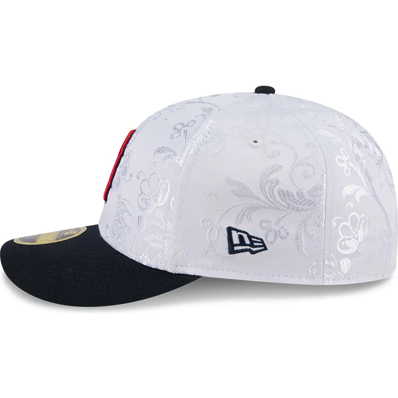 cappello-piatto-blu-navy-e-bianco-regolabile-59fifty-day-low-profile-dei-boston-red-sox-mlb-di-new-era