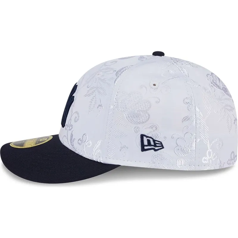 new-era-new-york-yankees-mlb-59fifty-day-low-profile-navy-und-weiss-angepasste-flache-kappe