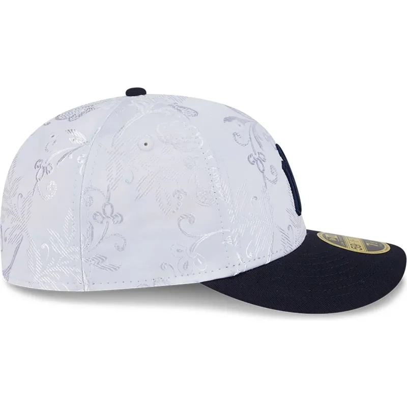 new-era-new-york-yankees-mlb-59fifty-day-low-profile-navy-und-weiss-angepasste-flache-kappe