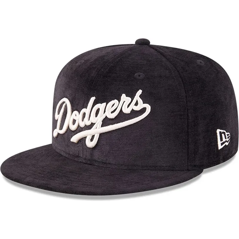 cappello-piatto-nero-aderente-59fifty-day-dei-los-angeles-dodgers-mlb-di-new-era