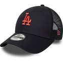 justerbar-marinbla-truckerkeps-for-barn-med-rod-logotyp-9forty-homefield-los-angeles-dodgers-mlb-fran-new-era