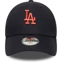 justerbar-marinbla-truckerkeps-for-barn-med-rod-logotyp-9forty-homefield-los-angeles-dodgers-mlb-fran-new-era