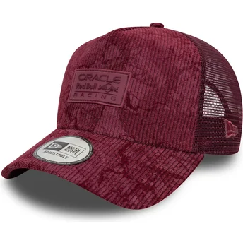 Casquette trucker grenat A Frame Cord Red Bull Racing Formula 1 New Era
