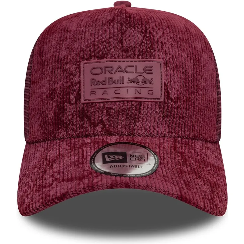 gorra-trucker-bordeaux-a-frame-cord-von-red-bull-racing-formula-1-von-new-era