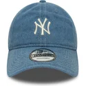 casquette-courbee-bleue-ajustable-9twenty-denim-new-york-yankees-mlb-new-era