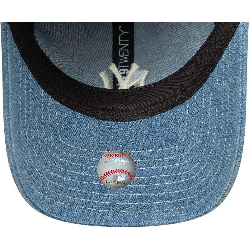 new-era-new-york-yankees-mlb-9twenty-verstellbare-blaue-denim-kappe