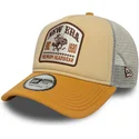 casquette-trucker-beige-a-frame-graphic-patch-new-era