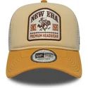 casquette-trucker-beige-a-frame-graphic-patch-new-era