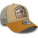 casquette-trucker-beige-a-frame-graphic-patch-new-era