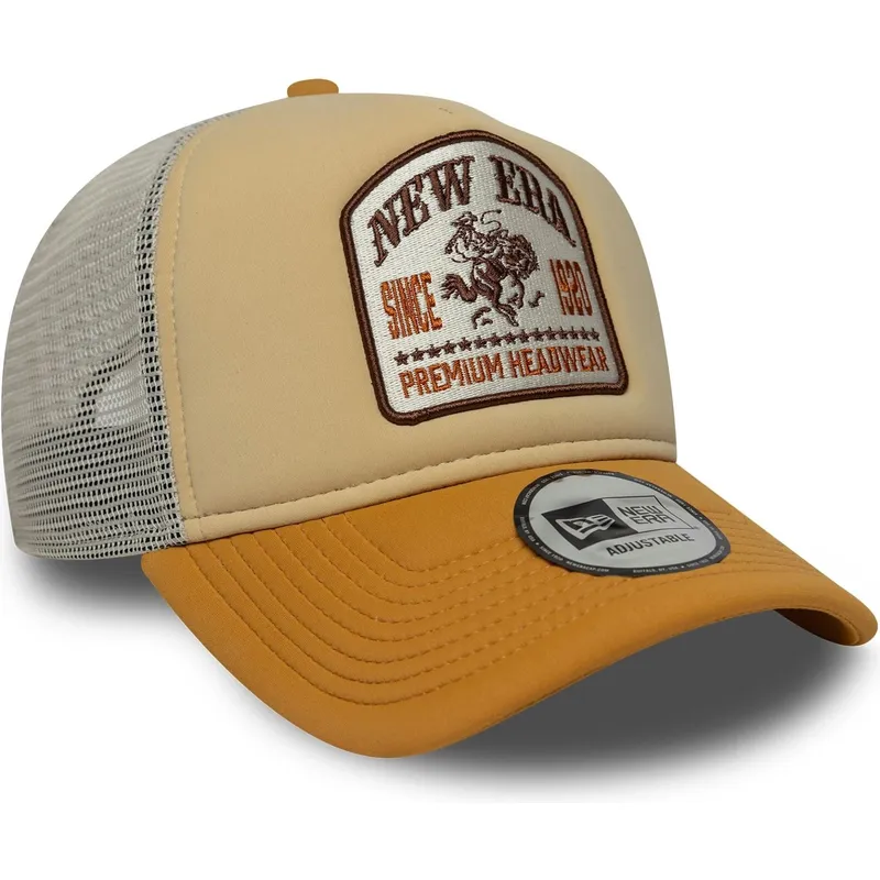 epci-curbata-bej-snapback-a-frame-graphic-patch-de-new-era