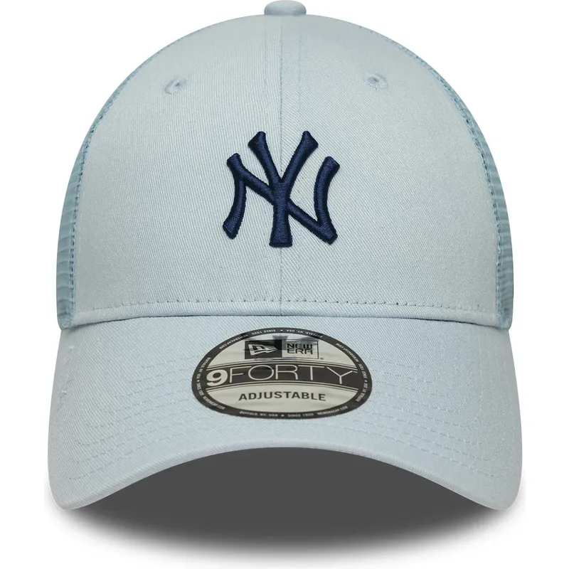 cappellino-trucker-blu-regolabile-con-logo-blu-marino-9forty-homefield-di-new-york-yankees-mlb-di-new-era