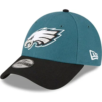 Zielono-czarna regulowana czapka z daszkiem dla chłopca 9FORTY The League Philadelphia Eagles NFL New Era