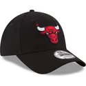 schwarze-gebogene-verstellbare-kinderkappe-9forty-the-league-von-chicago-bulls-nba-von-new-era