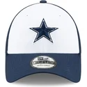 casquette-courbee-blanche-et-bleue-marine-ajustable-pour-enfant-9forty-the-league-dallas-cowboys-nfl-new-era