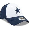 casquette-courbee-blanche-et-bleue-marine-ajustable-pour-enfant-9forty-the-league-dallas-cowboys-nfl-new-era