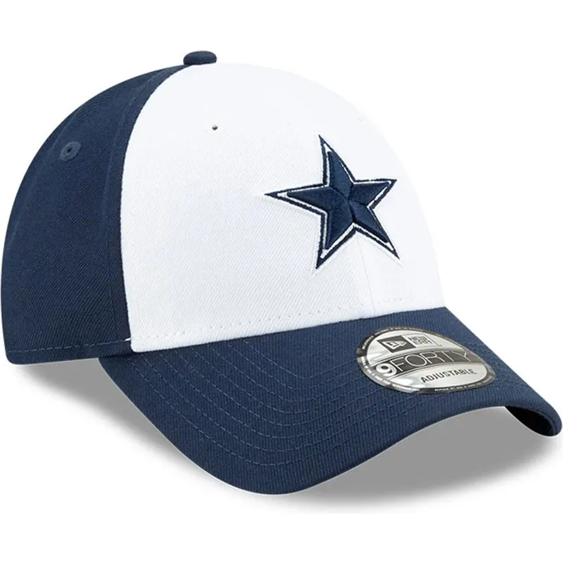 verstellbare-weisse-und-marineblaue-kinderkappe-9forty-the-league-der-dallas-cowboys-nfl-von-new-era