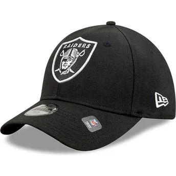 Cappellino curvo nero regolabile per bambino 9FORTY The League dei Las Vegas Raiders NFL di New Era